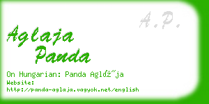 aglaja panda business card